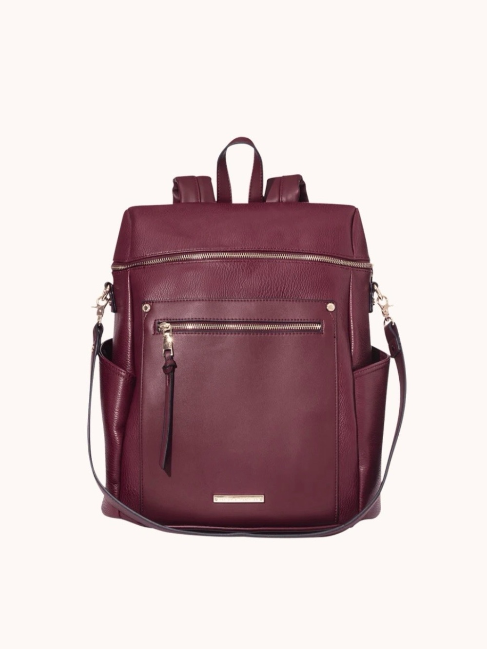 Poppy & Peonies Commuter Backpack in Berry EUC - Picture 3 of 7